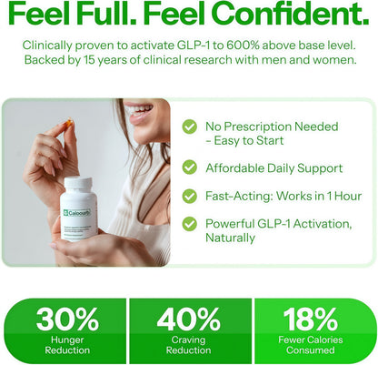 6X Natural GLP-1 Support, Amarasate Calorie Control Supplement