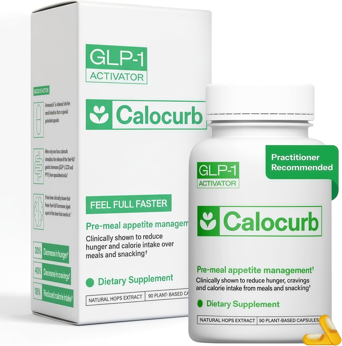 6X Natural GLP-1 Support, Amarasate Calorie Control Supplement
