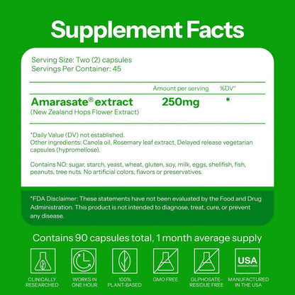 6X Natural GLP-1 Support, Amarasate Calorie Control Supplement